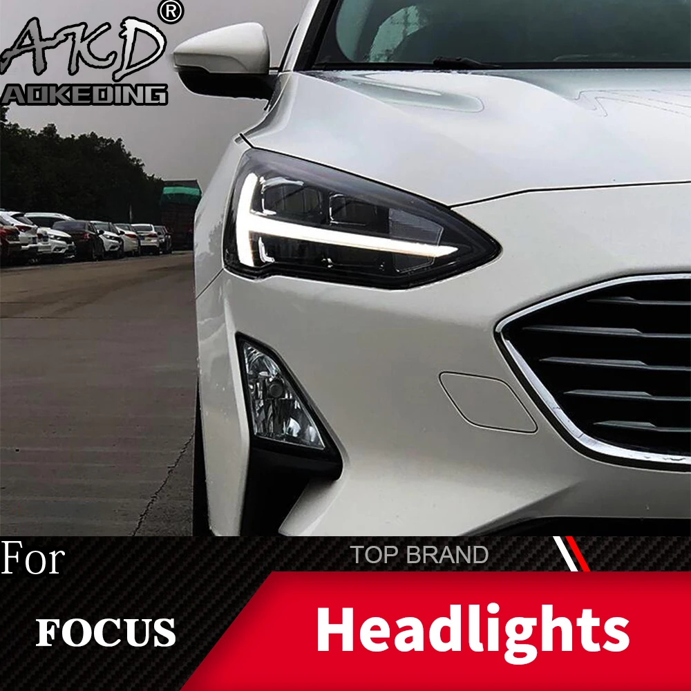 

Фара для автомобиля 2019 Ford new Focus 5, противотуманные фары, дневные ходовые огни DRL H7, светодиодсветодиодный Биксеноновая лампа, автомобильные а...