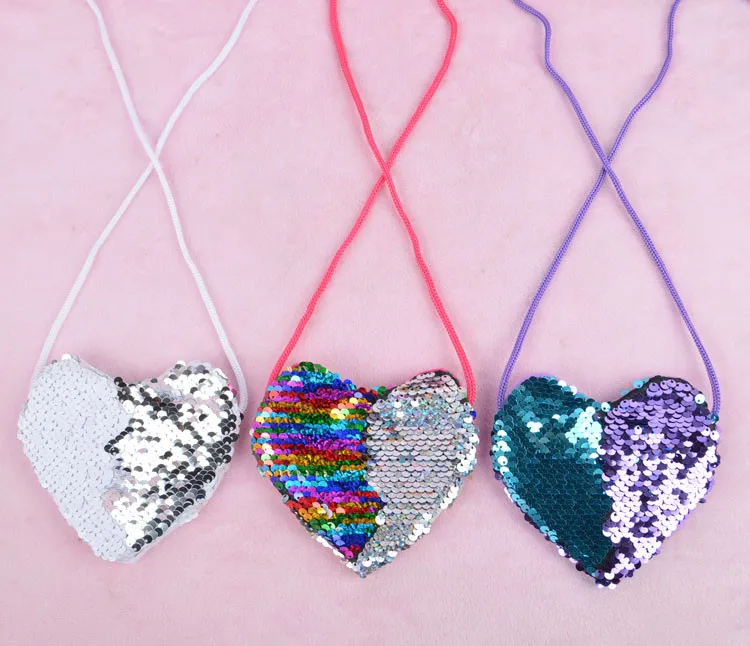 Милый женский кошелек с блестками для девочек и детей мини сумка мессенджер