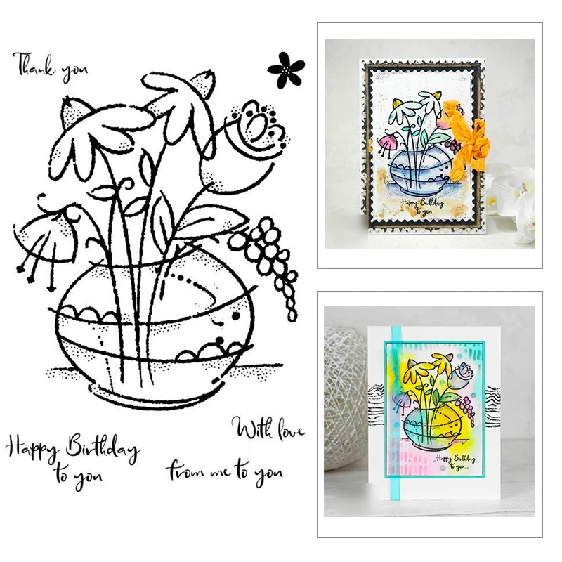 2022 фотообои с рисунком хризантемы прозрачные штампы для Изготовления Бумажных