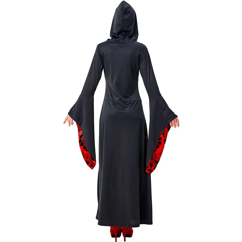 

S-XXL Women Halloween Demon Vampire Costumes Female magician robe Cosplay Carnival Purim parade Nightclub Role play party dress