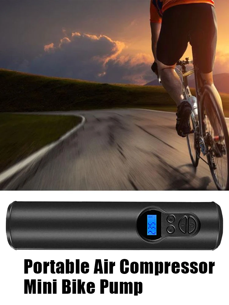 Comprar Recargable Mini Bomba De Aire Inflador De Neumáticos Inalámbrico Portátil Compresor Digital Bomba De Llanta Para Neumáticos De Coche Bicicleta Bolas 2000mAh