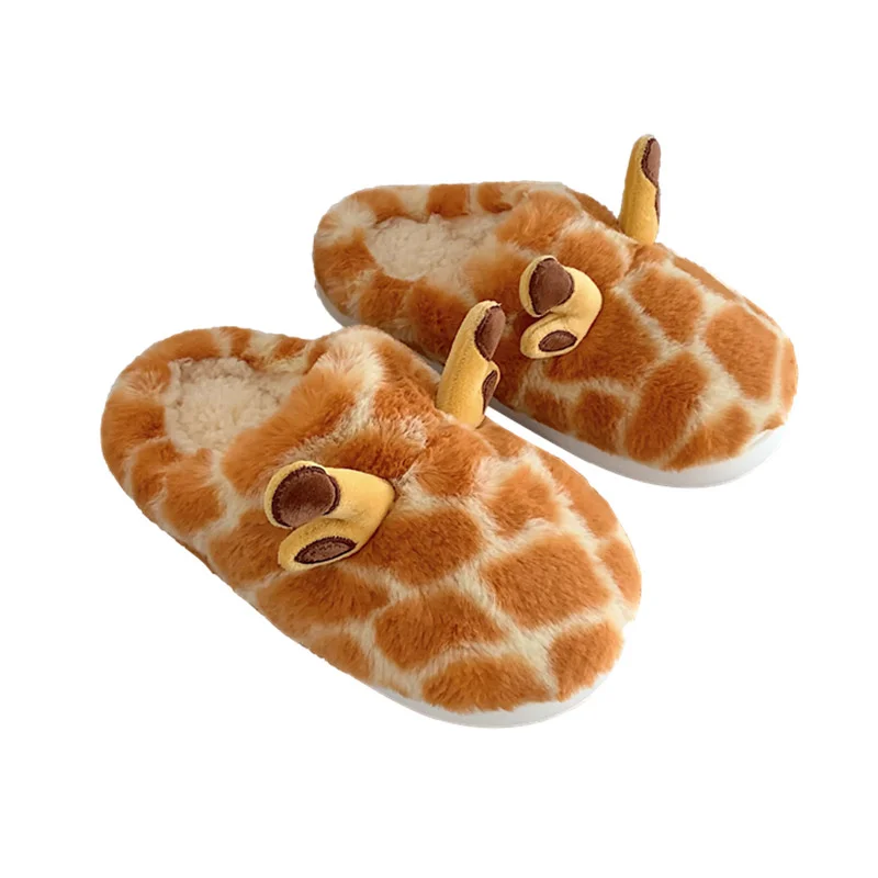 SP &amp CITY корейские Мультяшные жирафы зимние тапочки Симпатичные удобные теплые