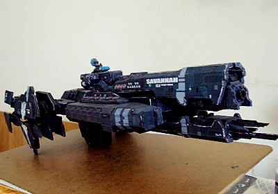 3D бумажная модель игры UNSC Savanaah космический корабль DIY игрушка ручной работы