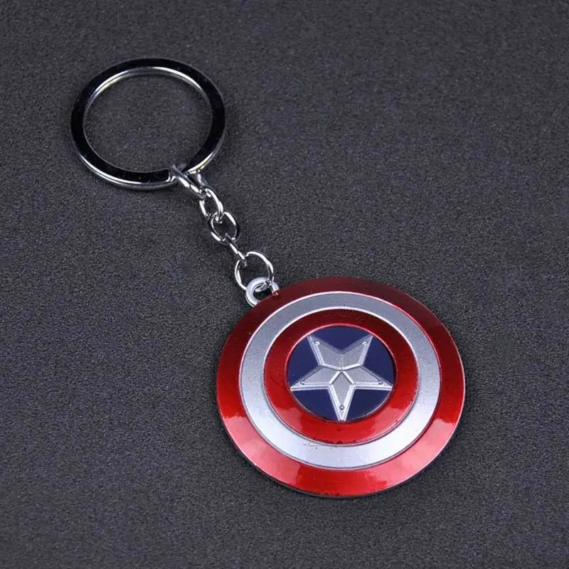 Marvel Мстители Капитан Америка щит цепочка для ключей из сплава брелок