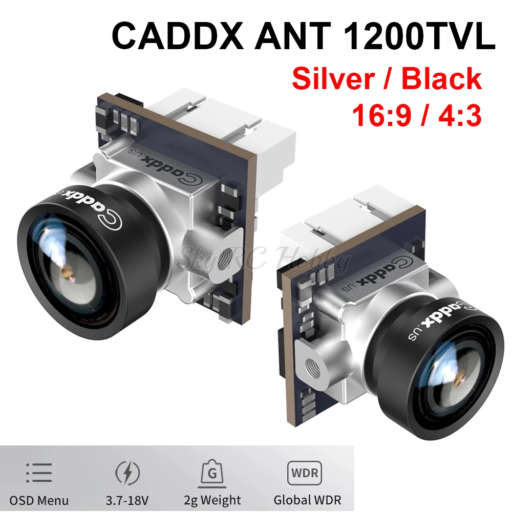

2g CADDX ANT 1200TVL Global WDR OSD 1.8mm Ultra Light FPV Nano Camera 16:9 4:3 for RC FPV Tinywhoop Cinewhoop Toothpick Mobula6