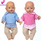 Одежда для кукол свитер для мальчиков 18 дюймов Одежда для кукол девочек Рубашка игрушки наряды детские подарки