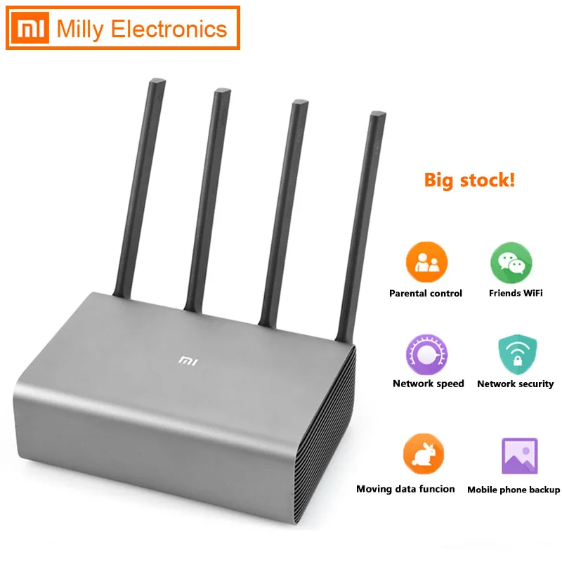 Xiaomi Mi маршрутизатор Pro R3P 2600 Мбит/с wi-fi умный беспроводной Wifi роутер 4 антенны двухдиапазонный 2,4 ГГц 5,0 ггц Wifi сетевое устройство