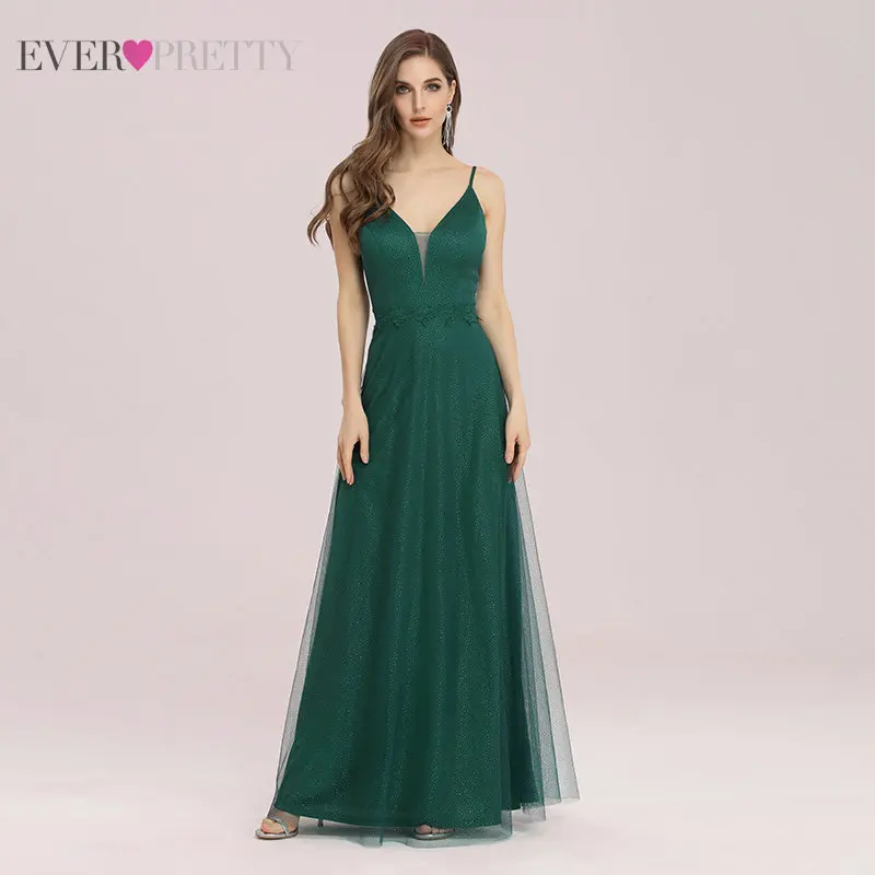 Линия Выпускные платья 2020 Ever Pretty фатиновое платье с v образным вырезом без