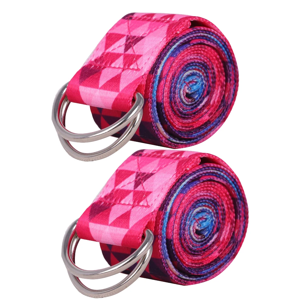 2 шт. эластичный пояс для йоги многофункциональный тянущийся ремень нескользящий