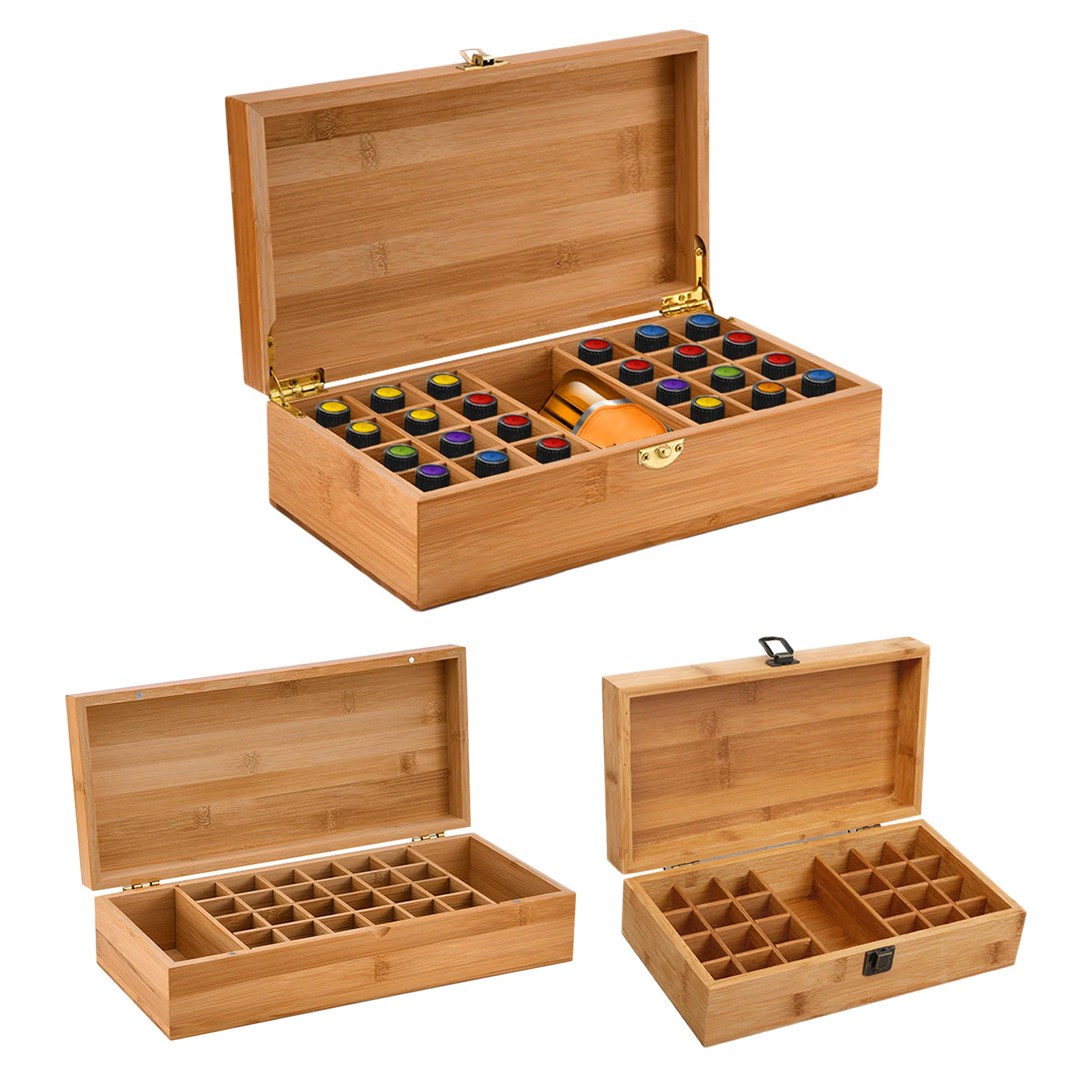 

24 Slots Essential Oil Storage Box Aromatherapy Fragrance Display Organizer