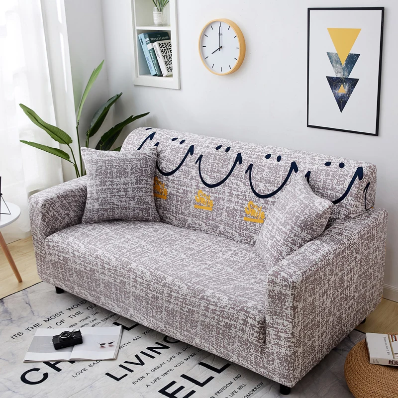 Stretch Sofa Covers Furniture Protector Polyester Loveseat Couch Cover 1/2/3/4-seater Arm Chair Cover for Living Room