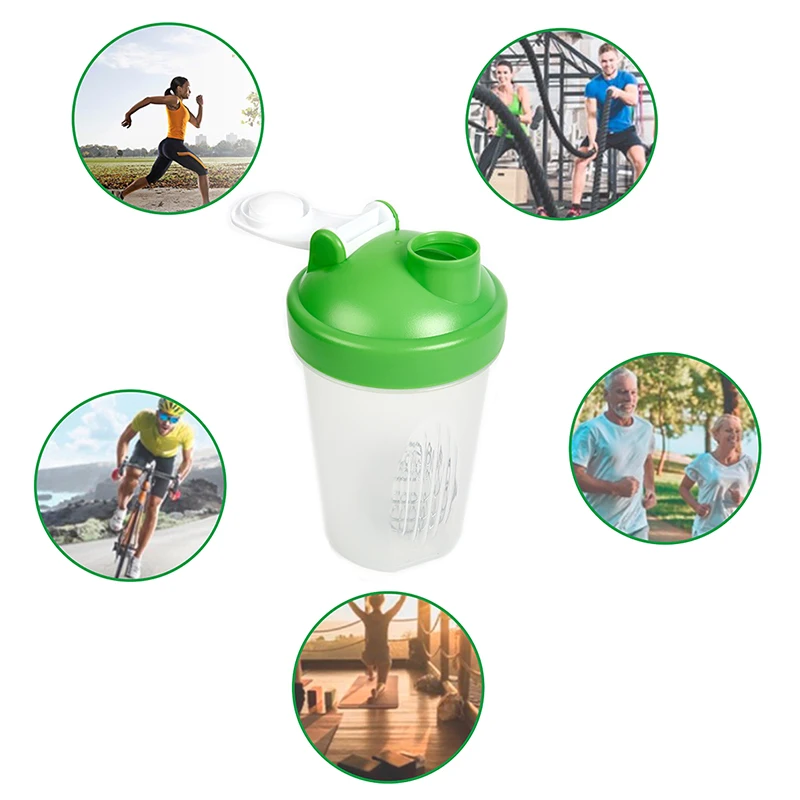 Sport Bottle With Stirring Ball Leak Proof Lid Travel Outdoo