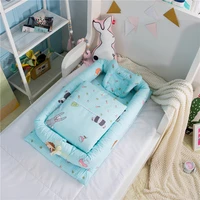 3pcs set crib bedding set baby nest bed portable crib with pillow and quilt travel bed newborn bassinet pad cotton newborn bed