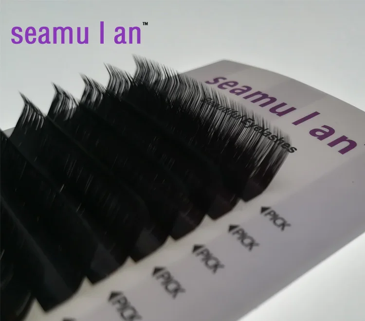 Seamulan новые деформационные ресницы Новые LU завитые ресницы круглые прививочные ресницы 0,07 LU 13 мм