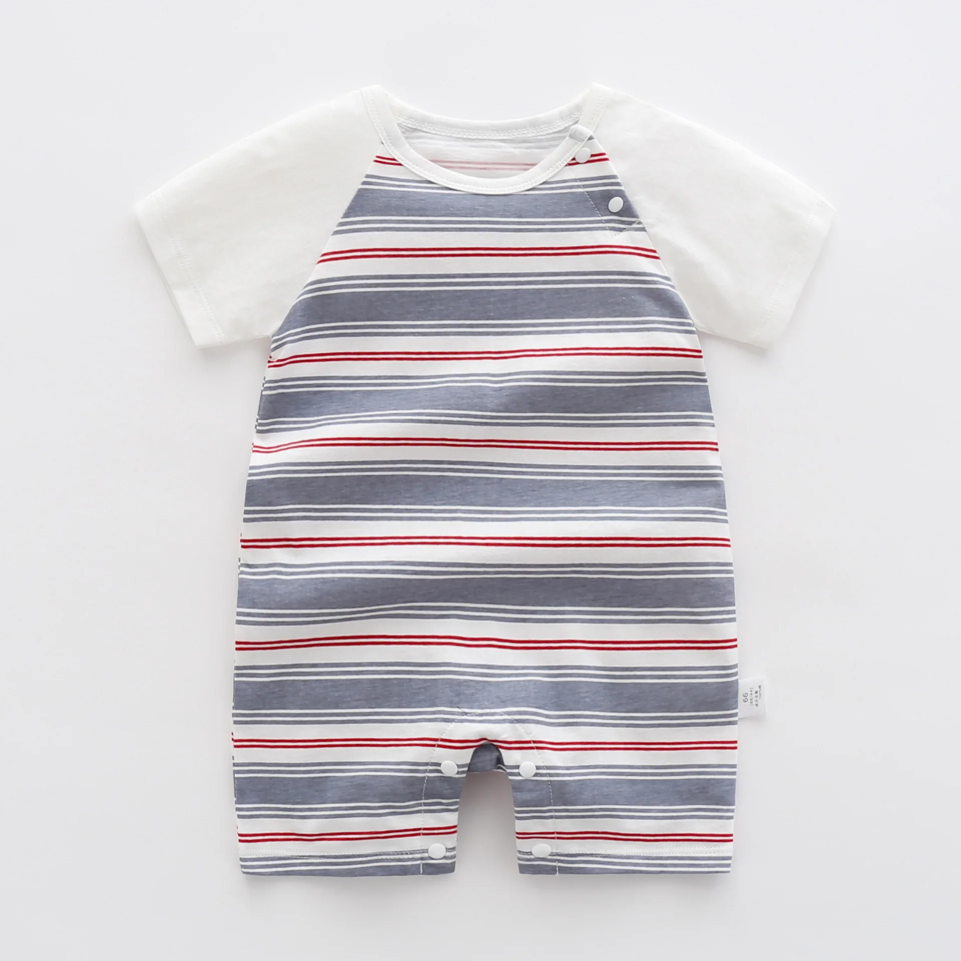 

0-12M baby boys gentleman clothes cotton Breathable Baby Boys girls Jumpsuit Newborn Romper Short sleeve One-piece Infant Clothe