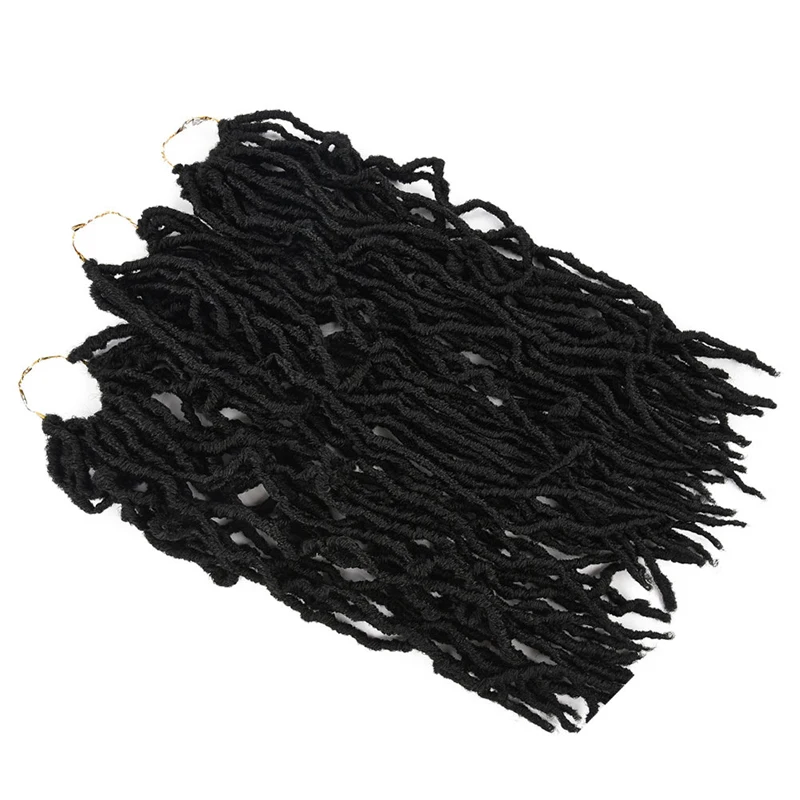 Модные Nu Locs Dreadlock волосы кроше для наращивания вязанные крючком оплетки