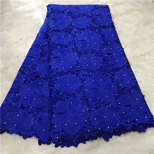 

comfortable lace fabric good quality milk silk lace fabric 5yards pure colour water soluble lace fabric for women F15AU052