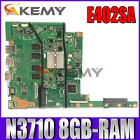 akemy e402sa laptop motherboard for asus e502sa e502s 15 inch original mainboard 8gb ram n3710 cpu