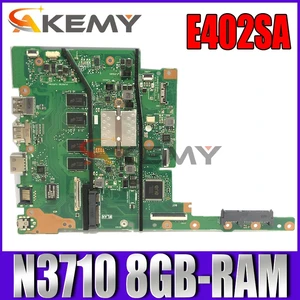 akemy e402sa laptop motherboard for asus e502sa e502s 15 inch original mainboard 8gb ram n3710 cpu free global shipping
