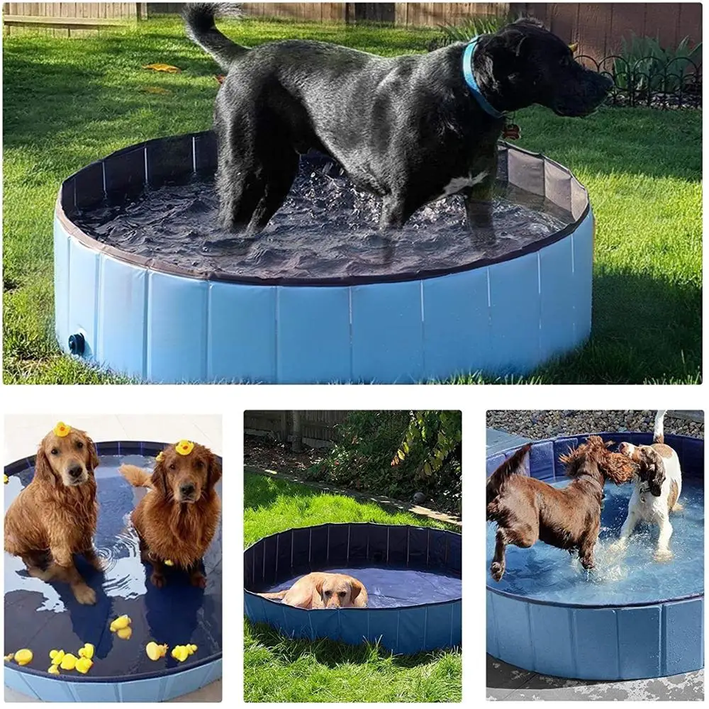 

Dog Pool Foldable Dog Swimming Pool Pet Bath Swimming Tub Bathtub Pet Swimming Pool Collapsible Bathing Pool for Dogs Cats Kids