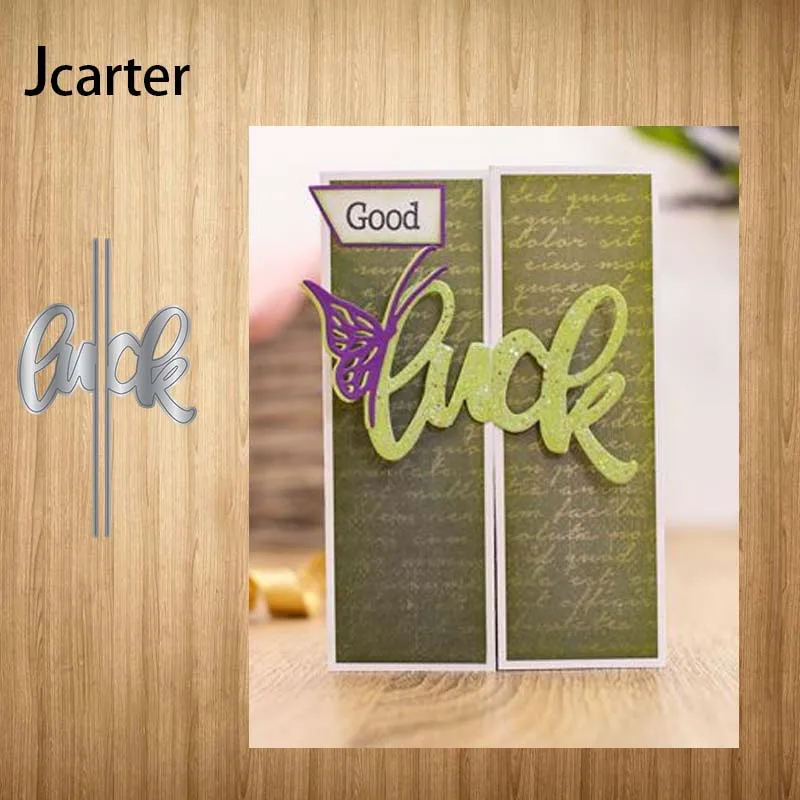 

2021 New Arrival Metal Cutting Dies Luck Letters Craft Handmade Knife Mould Blade Punch Stencils Dies Cut for Scrapbooking Model