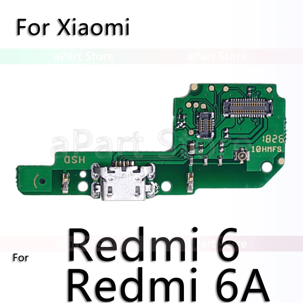 For Redmi 6 Для Xiaomi mi Red mi Note 5 5A 6 7 Plus Pro Global USB Дата зарядный порт зарядное устройство док-станция гибкий кабель Замена - Цвет: For Redmi 6