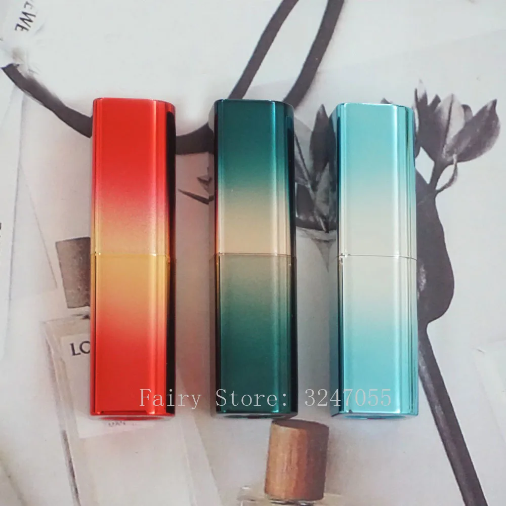10/30/50pcs Magnetic Buckle 12.1mm Empty Gradient Spraying Lipstick Tube Lip Balm Container Shell Packaging Cosmetics | Красота и