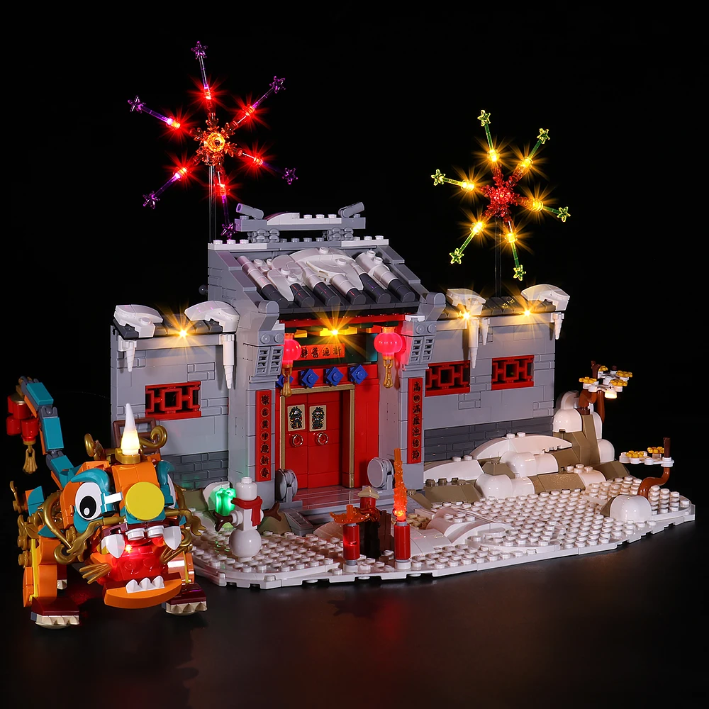 

LED Light Up Kit For Story of Nian 80106 Building Kit Lighting Set Building Blocks Bricks Toys New Year Gift Toy for Kids