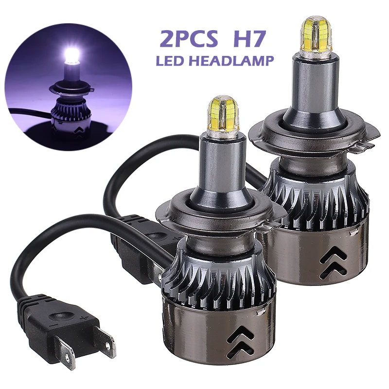 2 шт., Автомобильные светодиодные лампы 9-36 в H7 Canbus CSP 6000 К лм 60 Вт