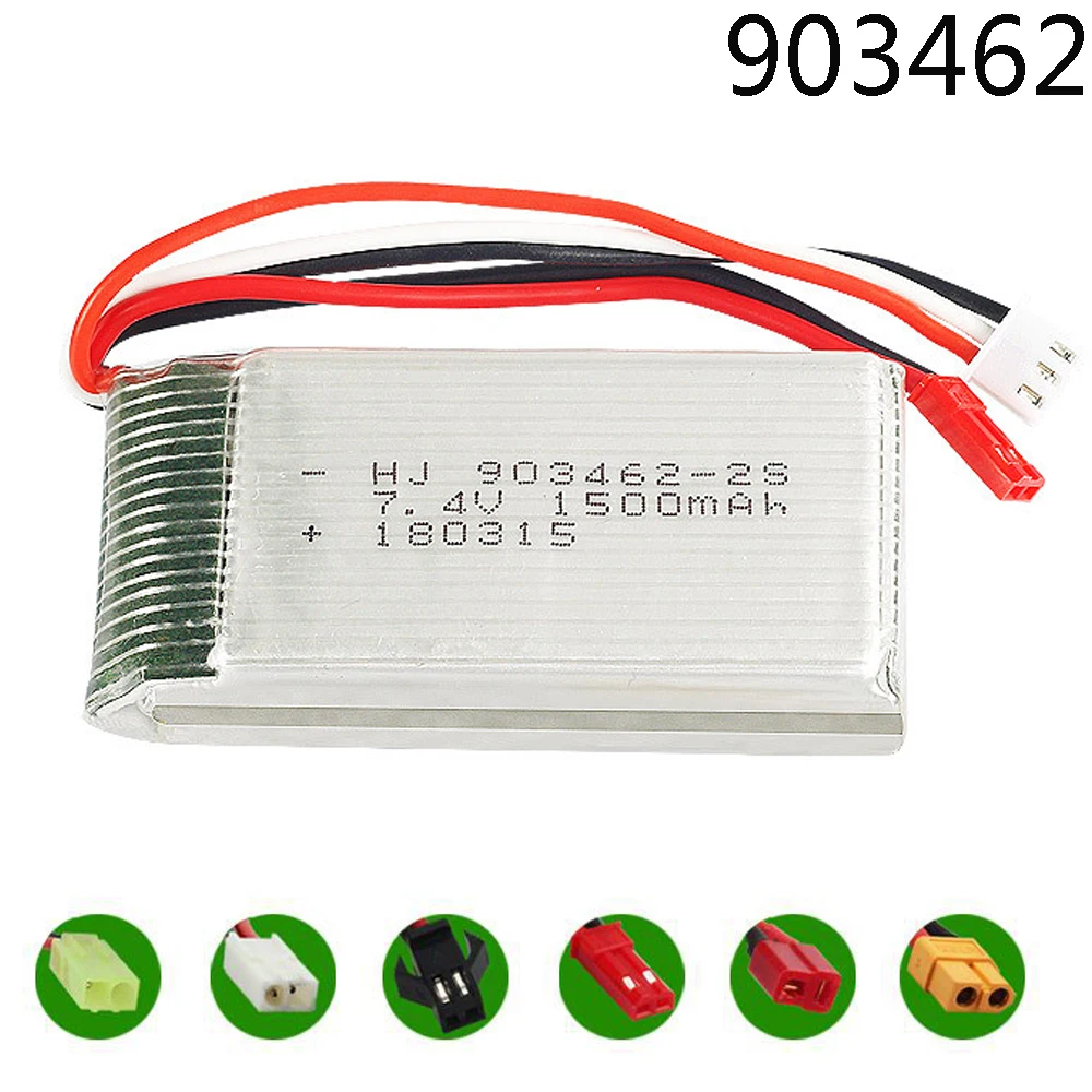 7 4 V 1500mAh 2 S lipo аккумулятор для FT009 RC oats 12423 12428 Аккумулятор машин на радиоуправлении