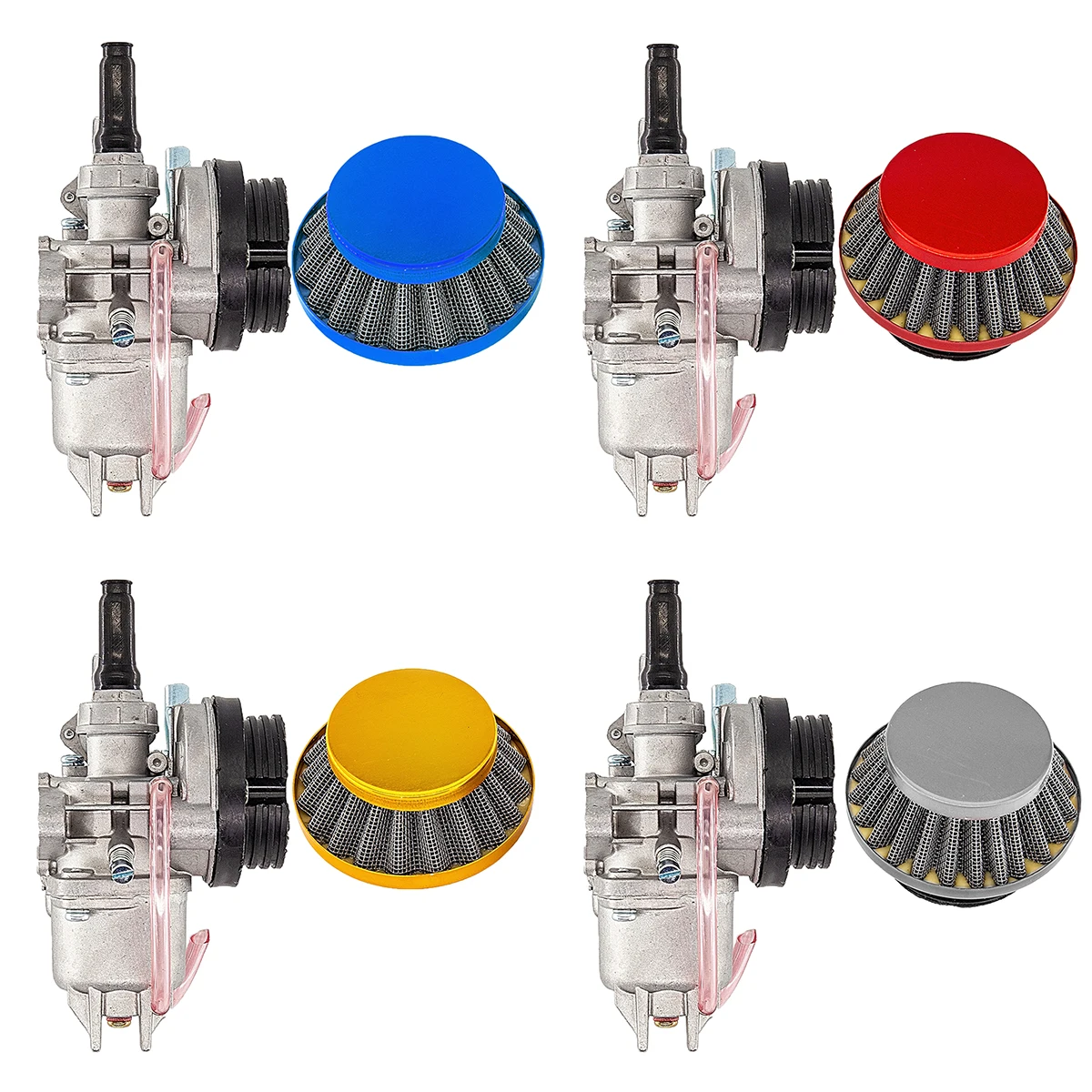 Двигатель карбюратор с воздушным фильтром 2-тактный для 43cc 47cc 49cc Mini Quad Moto ATV Dirt Pocket