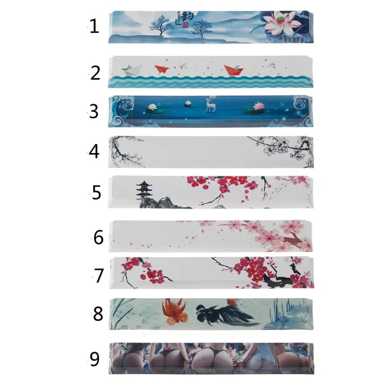 Замена ключа пробел PBT пять Сторон краситель подложенный 6.25U Вишневый профиль Keycap