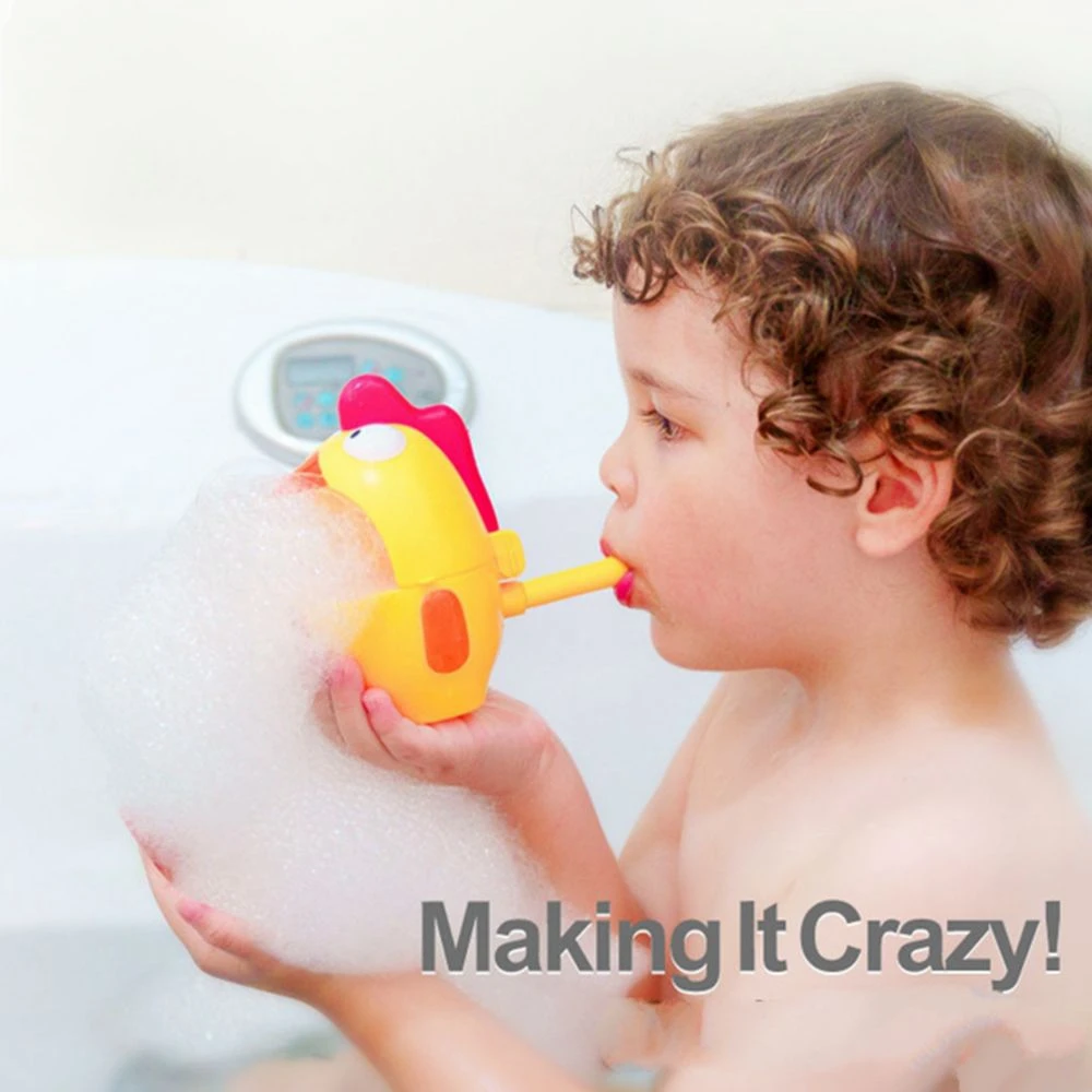 Уличная машина для жидкости с пузырьками цыпленка лисицы детская игрушка ванны устройство купания мыла