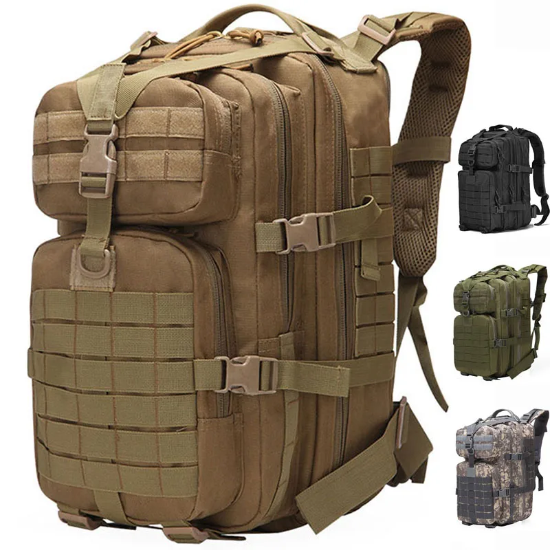 Kopen 50L Grote Capaciteit Tactische Rugzakken Militaire Leger Assault Molle Zakken Outdoor Wandelen Pack Mannen Trekking Camping Jacht Rugzak
