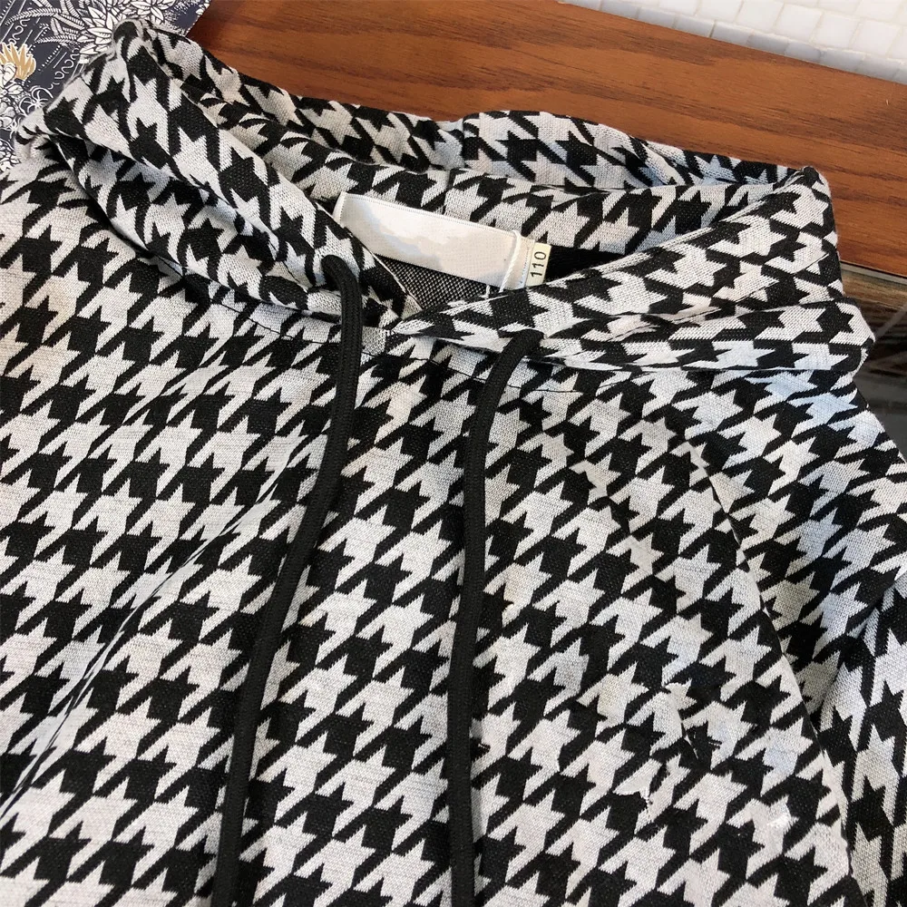 

Designer children's clothing 2021 early autumn hot new products for boys and girls fashion casual hooded sweater two-piece class