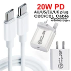 Кабель PD QC 3,0 с портом USB Type-C и поддержкой быстрой зарядки, 20 Вт