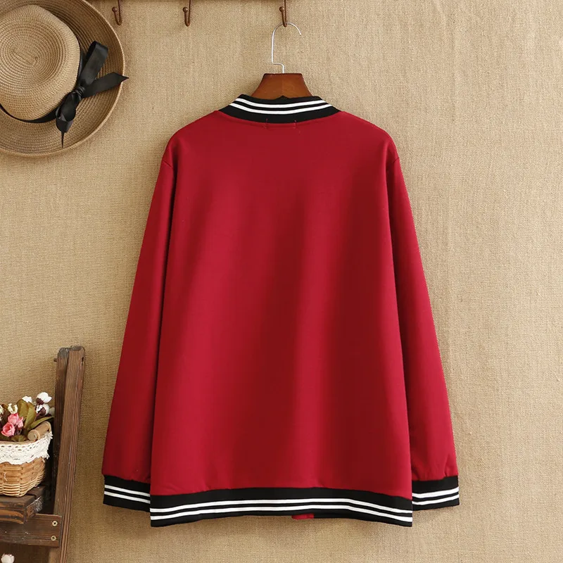 Плюс Паліто для жанчын з восеньскай адзеннем Каўнер на маланцы Баваўняная