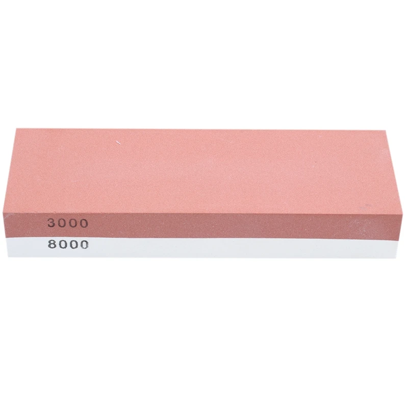 

Двухсторонний точильный камень, зернистость 3000 и 8000, набор точильных камней для ножей с нескользящей бамбуковой основой и бесплатным напра...