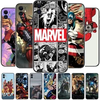 avengers marvel phone cases for iphone 11 pro max case 12 pro max 8 plus 7 plus 6s iphone xr x xs mini mobile cell women