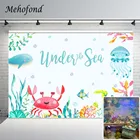 Mehofond под водой фон для фотосъемки с изображением, хороший подарок на день рождения, вечерние украшения для мальчиков и девочек фотосессия фон для фотостудии