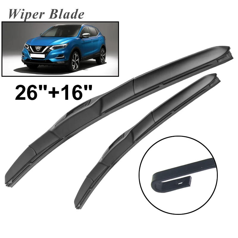 

Щетки стеклоочистителя для Nissan Qashqai J11 2013-2018, 26 + 16 дюймов