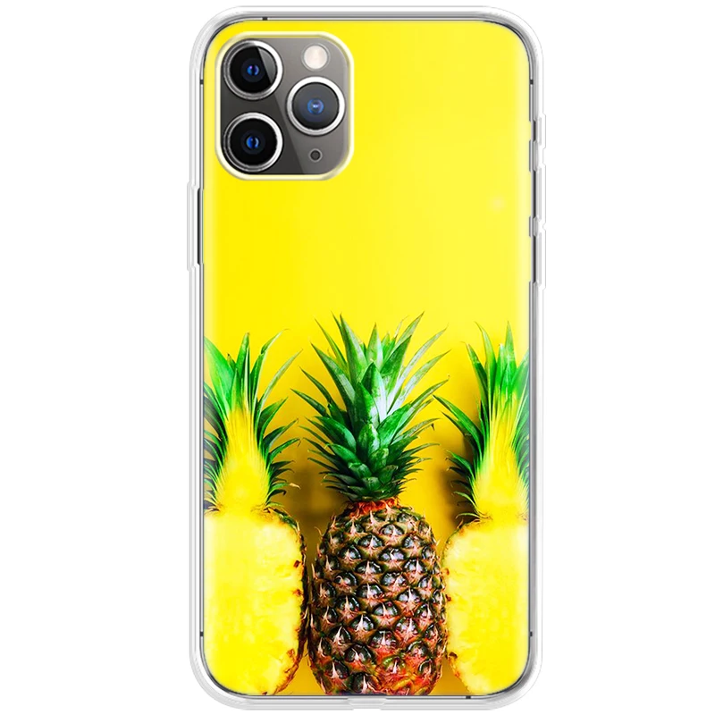 

Nice Pineapple Soft Silicone Case For iPhone SE 2020 6 6s 7 8 Plus 12 Pro Max 11 Pro Max X XR XS Max Mini Back Cover Shell Cases
