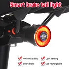 Набор умных велосипедных фонарей, автомобильный стоп-сигнал, задний фонарь для велосипеда, IPX6, водонепроницаемый USB 400 мАч, 22 COB LED, велосипедный задний фонарь Mtb