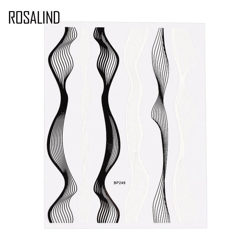 Наклейка для ногтей ROSALIND водная переводная наклейка лента ногтевого дизайна