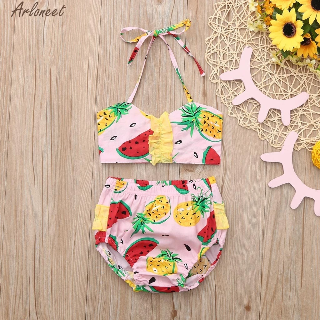 Милый детский купальный костюм русалки для маленькой принцессы купальник бикини