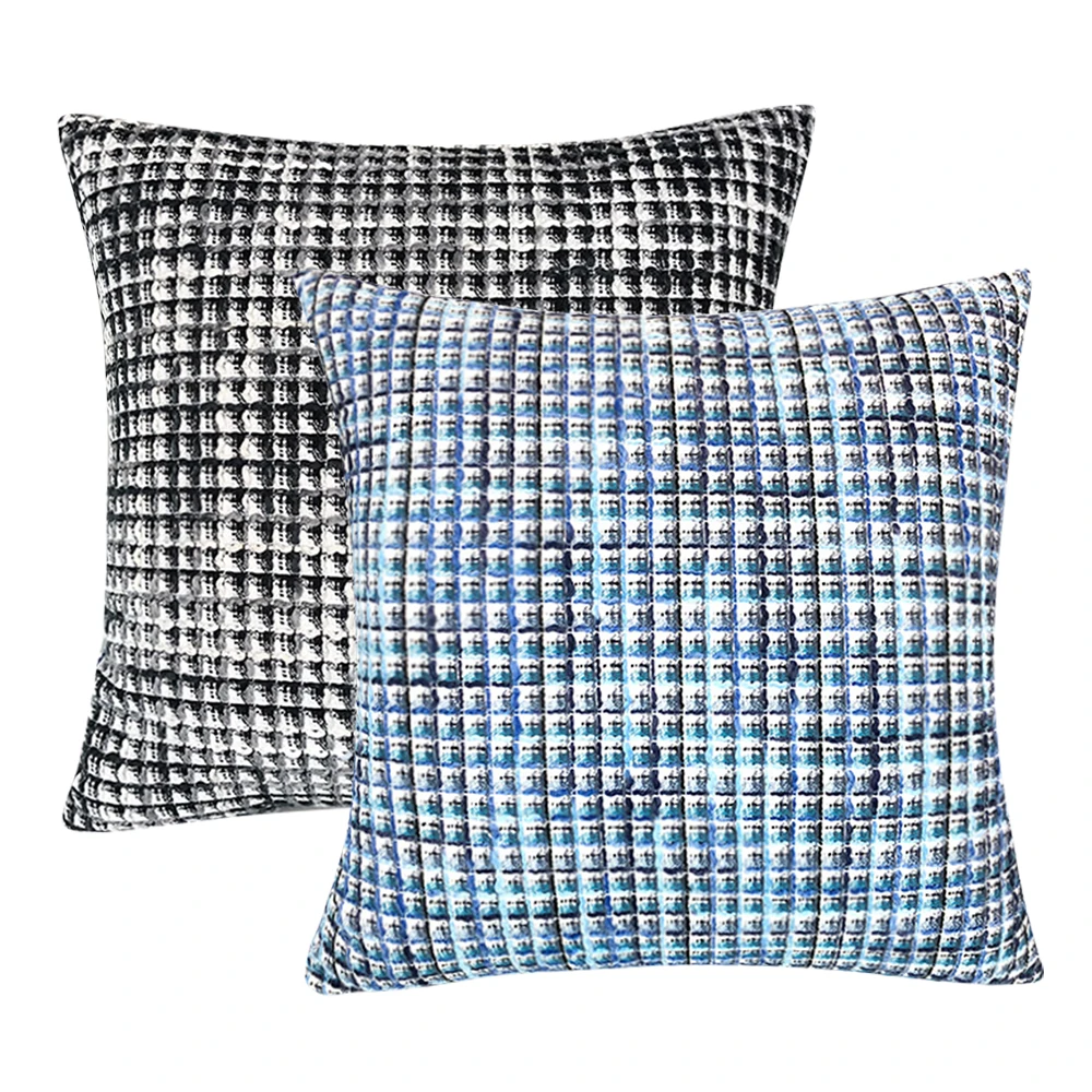

Jacquard Plaid Ombre Pillow Cases Square Throw Pillow Cover Decorative Cushion Case Sofa Bedroom Home Decor 45x45cm Pillowcase