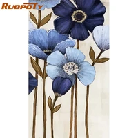 ruopoty frame flowers diy painting by numbers animals home wall art picture modern acrylic paint by numbers for unique giftift
