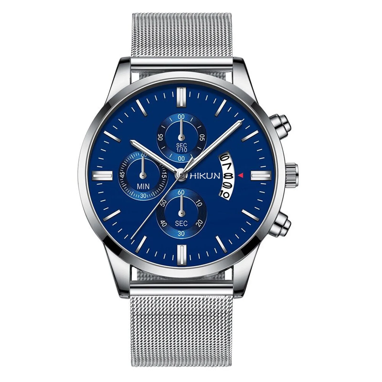 Sleek Minimalist Fashion With Mesh Band Dial Men's Quartz Watch Gift часы мужские relogio masculino reloj hombre 2022 |