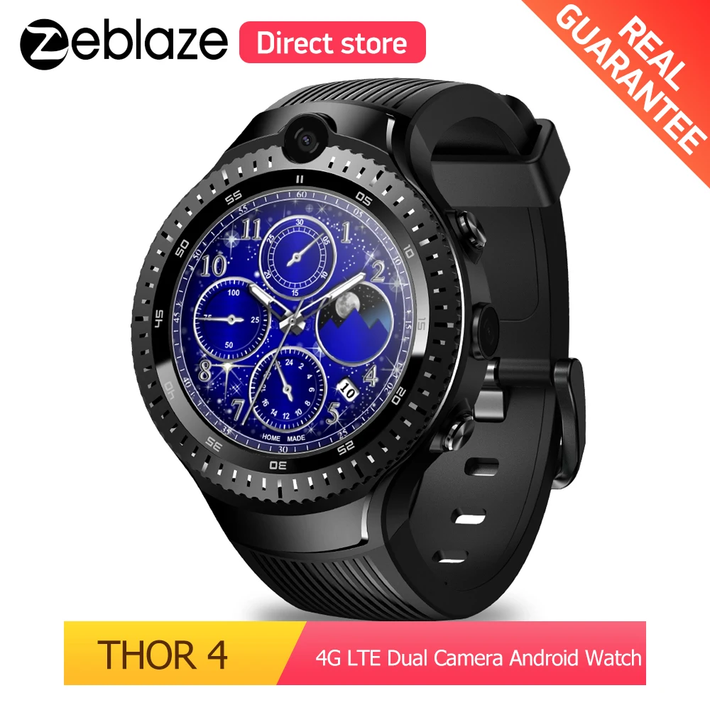 Zeblaze THOR 4 4G LTE двойная камера 5 0 + MP видео голосовой вызов 1 16 Гб спортивные умные