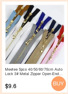Meetee 8#120 см Двойные застежки-молнии из смолы, двойные ползунки, спортивная одежда, сумки, швейные принадлежности, домашний декор, материалы для рукоделия